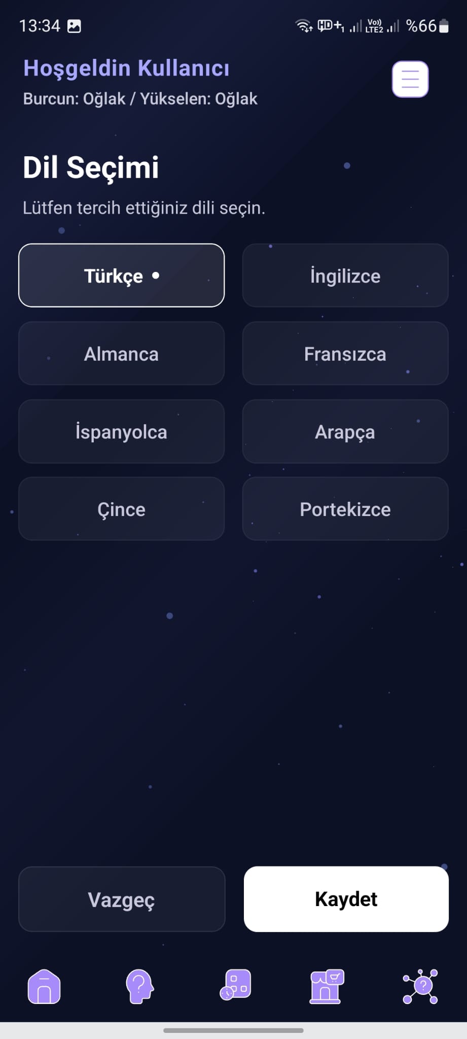 Çoklu Dil Desteği