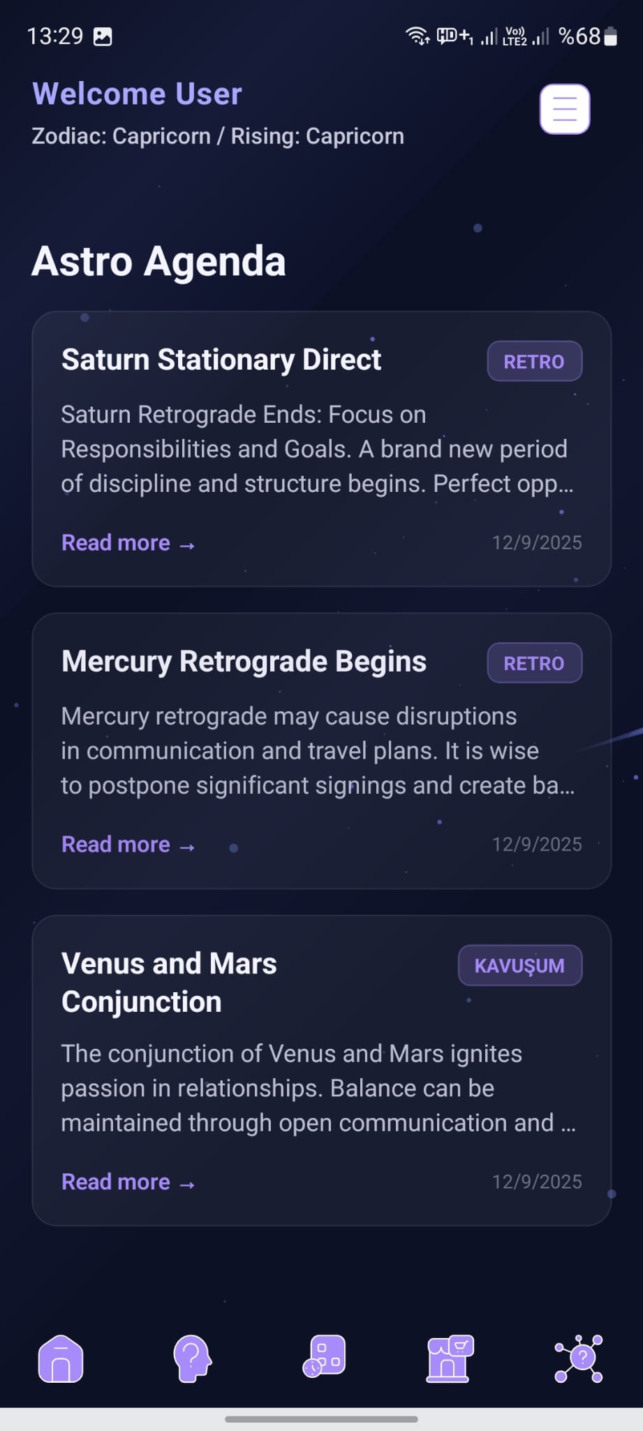Astro Agenda